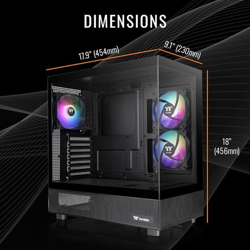 سطح المكتب للألعاب Thermaltake LCGS View 5860T-270 (AMD Ryzen™ 7 5800X3D، ToughRam DDR4 3600Mhz 32GB ذاكرة RGB، NVIDIA® GeForce RTX™ 5060 Ti 8GB، 1 تيرابايت NVMe M.2، WiFi، Windows 11) V27B-B55K-56T-LCS in Saudi Arabia