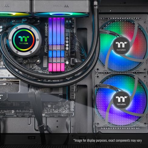سطح المكتب للألعاب Thermaltake LCGS View 5860T-270 (AMD Ryzen™ 7 5800X3D، ToughRam DDR4 3600Mhz 32GB ذاكرة RGB، NVIDIA® GeForce RTX™ 5060 Ti 8GB، 1 تيرابايت NVMe M.2، WiFi، Windows 11) V27B-B55K-56T-LCS in Saudi Arabia