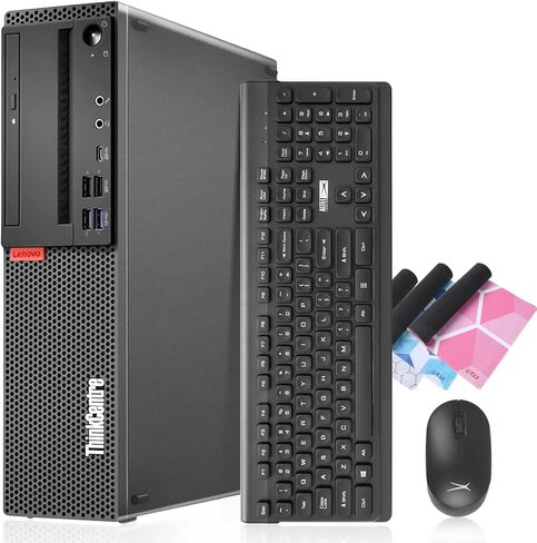 Lenovo ThinkCentre M720 SFF Desktop Intel i7-9700 حتى 4.70 جيجا هرتز 16 جيجا DDR4 جديد 512 جيجا NVMe SSD مدمج AX210 Wi-Fi 6E BT شاشة مزدوجة تدعم لوحة المفاتيح اللاسلكية والماوس Win11 Pro (متجدد) in Saudi Arabia
