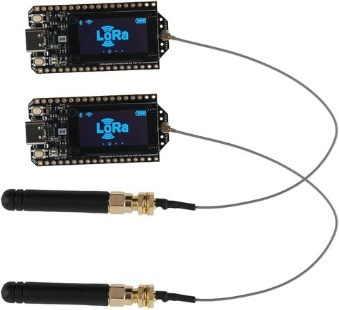915MHz ESP32 LoRa 32 V4 Development Board + LoRa Antenna 915 MHz for Meshtastic IOT LoraWan Gateway, Compatible with Heltec LoRa32 V3 (Pack of 2) in Saudi Arabia