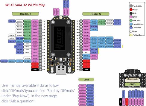 915MHz ESP32 LoRa 32 V4 Development Board + LoRa Antenna 915 MHz for Meshtastic IOT LoraWan Gateway, Compatible with Heltec LoRa32 V3 (Pack of 2) in Saudi Arabia