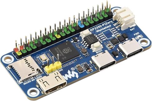 لوحة تطوير وحدة التحكم الدقيقة RP2350-PiZero بناءً على Raspberry Pi RP2350، واجهة DVI المدمجة، فتحة بطاقة TF ومنفذ PIO-USB، متوافقة مع رأس Raspberry Pi 40PIN GPIO، فلاش 16 ميجابايت in Kuwait