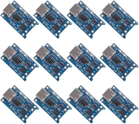 10PCS TP4056 Type-c USB 5V 1A 18650 Lithium Battery Charger Module Charging Board with Dual Protection Functions in Saudi Arabia
