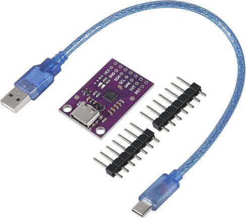 1PCS CP2112 Adapter Type-C MCU-2112 Debug Board USB to SMBus I2C Communication Module with USB C Cable with Dupont Cable in Saudi Arabia