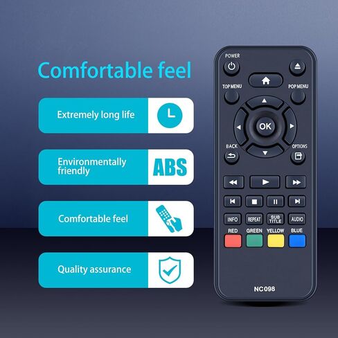NC098 NC098UL Replacement Remote Control for Philips Disc DVD Player BDP1502 BDP1502F7 BDP1502/F7 BDP1502 F7 BDP1502/F7A BDP1502/F7B BDP1502F7A BDP1502F7B in Saudi Arabia