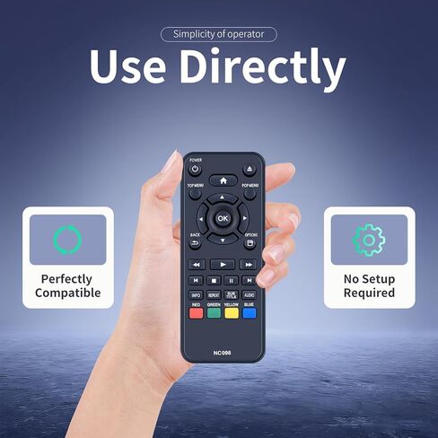 NC098 NC098UL Replacement Remote Control for Philips Disc DVD Player BDP1502 BDP1502F7 BDP1502/F7 BDP1502 F7 BDP1502/F7A BDP1502/F7B BDP1502F7A BDP1502F7B in Saudi Arabia