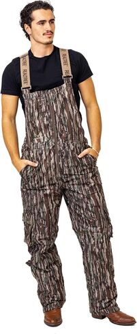 Realtree Men's Legacy Camo Hunting Insulated Water Resistant Breathable Midweight Super Warm Bibs Coveralls | Large in Saudi Arabia
