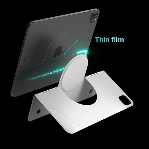 Nillkin لجهاز iPad 11th A16 2025 / 10th Gen Magic Ease غطاء كتاب لوحة المفاتيح المغناطيسية، لوحة لمس مدمجة بمسند، مع حامل حائط مغناطيسي، حافظة لوحة مفاتيح قابلة للفصل لجهاز iPad 10.9 بوصة (أسود منتصف الليل) in Saudi Arabia