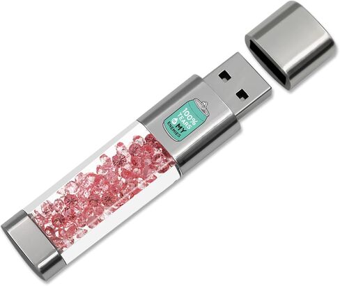 USB Flash Drive 64GB, Techkey External Memory Photo Keeper Storage Stick for Picture/Video/Data Saver/Backup V1.84 High Speed Thumb/Jump/Hard Drives-Coquelicot in Saudi Arabia