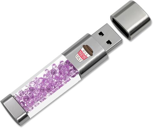محرك فلاش USB سعة 64 جيجابايت، عصا تخزين لحفظ الصور للذاكرة الخارجية من Techkey للصور/الفيديو/موفر البيانات/النسخ الاحتياطي V2.05 عالي السرعة للإبهام/القفز/الأقراص الصلبة - أرجواني كهربائي in Saudi Arabia