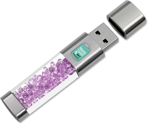 محرك فلاش USB سعة 64 جيجابايت، عصا تخزين لحفظ الصور للذاكرة الخارجية من Techkey للصور/الفيديو/موفر البيانات/النسخ الاحتياطي V2.06 عالي السرعة للإبهام/القفز/الأقراص الصلبة - أرجواني مخدر in Kuwait