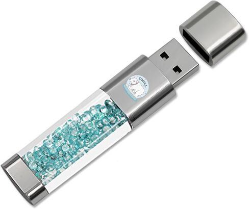 USB Flash Drive 64GB, Techkey External Memory Photo Keeper Storage Stick for Picture/Video/Data Saver/Backup V2.20 High Speed Thumb/Jump/Hard Drives-Vivid Blue in Saudi Arabia