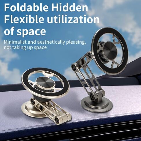 Magnetic Phone Holder for Your Car, Suction Phone Mount, Car Interior Accessories, Compatible with iPhone 17 16 15 & Android, Magnetic Suction Cup car Phone Holder with Navigation Support in Saudi Arabia