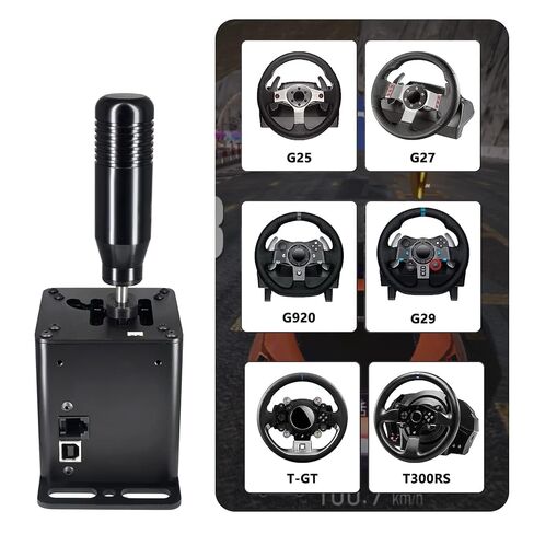 Palumma USB Gear Shifter for Logitech G29 G27 G25 G920 T300RS/GT Racing Games H Gear Shifter/USB Simulator Shifter (6+R) in Kuwait