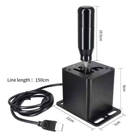 Palumma USB Gear Shifter for Logitech G29 G27 G25 G920 T300RS/GT Racing Games H Gear Shifter/USB Simulator Shifter (6+R) in Kuwait