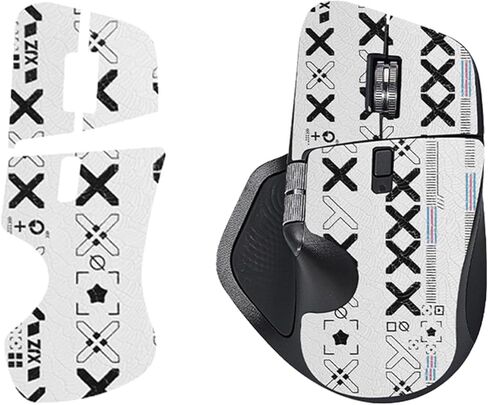 Mouse Grip Tape Full Coverage for Logitech MX Master 4 Wireless Gaming Mouse,Self-Adhesive PreCut Sweat-Resistant Professional Mice Upgrade Kit - White in Saudi Arabia