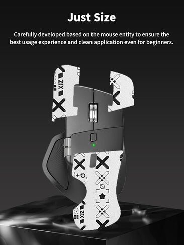 Mouse Grip Tape Full Coverage for Logitech MX Master 4 Wireless Gaming Mouse,Self-Adhesive PreCut Sweat-Resistant Professional Mice Upgrade Kit - White in Saudi Arabia