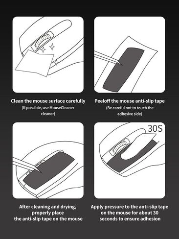 Mouse Grip Tape Full Coverage for Logitech MX Master 4 Wireless Gaming Mouse,Self-Adhesive PreCut Sweat-Resistant Professional Mice Upgrade Kit - White in Saudi Arabia