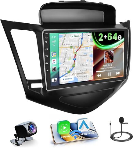 4+64GB Android 15 Car Stereo لـ Chevy Cruze 2009-2015 Wireless Carplay Android Auto Auto 9 "شاشة تعمل بالسيارة مع مجموعة GPS WiFi Bluetooth SWS DSP EQ Link Camera in Saudi Arabia