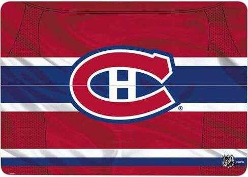 ملصق Skinit للكمبيوتر المحمول متوافق مع Surface Laptop Studio - تصميم جيرسي منزلي مرخص رسميًا من NHL Montreal Canadiens in Saudi Arabia