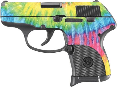 جلد لامع لامع من MightySkins متوافق مع Ruger LCP 380 - Tie Dye 2 | لمسة نهائية لامعة متينة وشديدة اللمعان | سهل التطبيق والإزالة وتغيير الأنماط | صنع في الولايات المتحدة الأمريكية in Kuwait