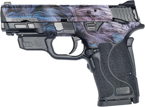 غلاف MightySkins اللامع المتوافق مع Smith & Wesson M&P 9mm Shield EZ M2.0 - Angry Ripple | لمسة نهائية لامعة واقية ومتينة شديدة اللمعان | سهل التطبيق وتغيير الأنماط | صنع في الولايات المتحدة الأمريكية in Kuwait