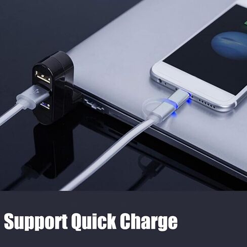 Mini USB Hub, 3 Port 90 and 180 Degree Rotatable Swivel Hub, Portable Compact USB 3.0 Data for Laptop, Desktop PC, Space Saving Design (Black) in Saudi Arabia