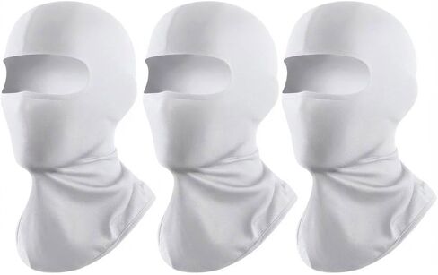 Balaclava Face Head Cover 3 Pack, Lightweight Stretch Wearable Headwear for Men Women Daily Outfit Layering Winter Accessory in Saudi Arabia