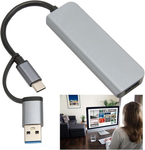 USB Hub, 4 in 1 5Gbps USB C to USB 3.0 Hub Splitter, USB Hub Extender USB3.0 Dongle for for OS, default in Saudi Arabia