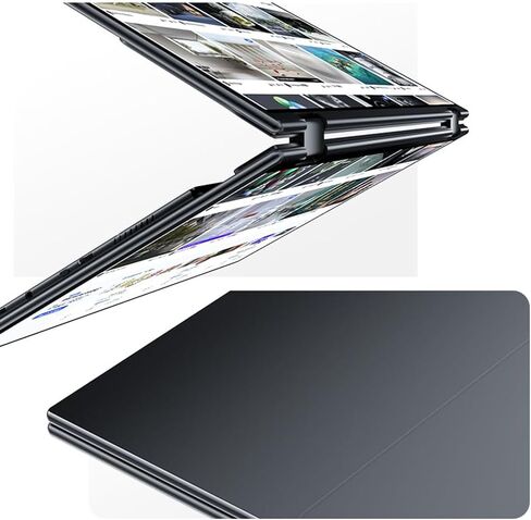 شاشة EHOMEWEI X1 Pro مزدوجة، 2K 60 هرتز 16 بوصة * 2 شاشات محمولة لتوسيع الكمبيوتر المحمول 2560 * 1600 100% DCI-P3 HDR 400 cd/㎡ سطوع لهاتف الألعاب/التبديل/Windows MacOS بدون لمس القلم in Kuwait