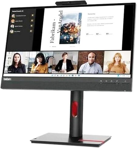 Lenovo ThinkCentre TIO22GEN5 شاشة 22 بوصة Class Webcam Full HD LED - 16:9 - أسود in Saudi Arabia