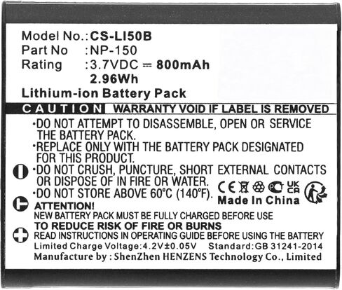 بطارية ل DB-100 DB-110 DB-L110 LB-050 NP-150 NP-10 D-Li92 LI-50B GB-50 GB-50A LB-052 in Saudi Arabia
