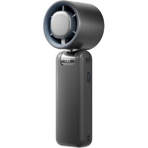 High Speed Handheld Fan, 13500 RPM Turbo Motor TEC Instant Cooling, 4000mAh Battery (3-23H) LCD Display, 3-in-1 Neck/Desk/Portable Fan for Travel Office Sports (Off-white) in Kuwait