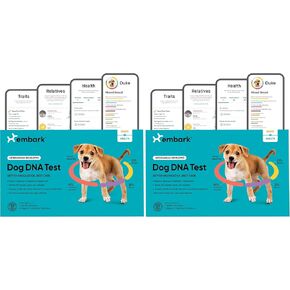 Embark Breed & Health Kit - Dog DNA Test - Discover Breed, Ancestry, Relative Finder, Genetic Health, Traits, COI in Saudi Arabia