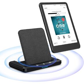 Wireless Charging Dock and Audiobook Speaker for Kindle Paperwhite Signature Editions (2022&2024) Colorsoft Signature Edition(32GB), iPhone, Samung, Kindle Accessories Gift for Man Women (Black) in Saudi Arabia