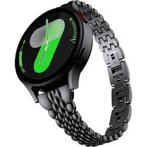 سوار معدني نحيف من GELISHI متوافق مع ساعة Galaxy Watch 7 Band 6 5 4 FE 40 ملم / 44 ملم للسيدات، حزام رفيع من الفولاذ المقاوم للصدأ 20 ملم لساعة Galaxy Watch 6 Classic 43mm/47mm/ 4 Classic 42mm/46mm /5 Pro 45mm in Kuwait
