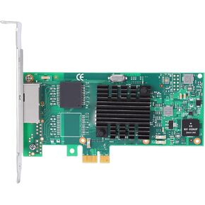 بطاقة شبكة جيجابت من GOWENIC، محول إيثرنت PCIE 2.0 X1 مزدوج منافذ RJ45 مع شريحة تحكم T2، لأجهزة الكمبيوتر المكتبية والخوادم الفائزة in Kuwait