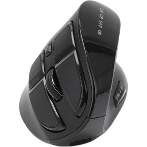 GOWENIC Vertical Ergonomic Optical Mouse, DPI 1000 1600 2400 BT / 2.4G Ergonomic Vertical Mouse Rechargeable Response Double Mode Multi Device Compatibility for Laptop Desktop Tablet in Kuwait