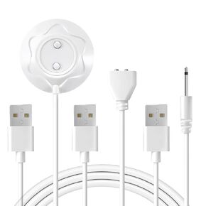 3 قطعة دسار شاحن لعبة الجنس شاحن مجموعة USB إلى 18 مللي متر تيار مستمر كابل شحن 6 مللي متر/12 مللي متر استبدال كابلات الشاحن المغناطيسي لمدلك العصا الهزاز الوردي وغيرها من ألعاب الكبار in Kuwait
