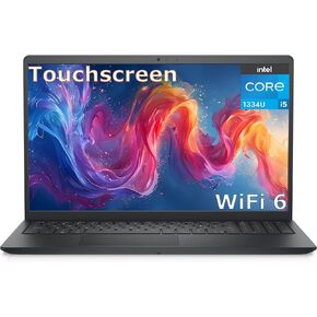كمبيوتر محمول Dell Inspiron 15 بشاشة لمس 15.6 بوصة FHD للكمبيوتر المحمول Intel 10-Core i5-1334U، ذاكرة الوصول العشوائي DDR4 سعة 8 جيجابايت، 512 جيجابايت PCIe SSD، WiFi 6، بلوتوث، HDMI، Windows 11 Home S (متجدد) in Kuwait