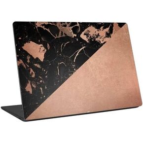 Skinit Laptop Decal Skin Compatible with Universal Laptop 16in (13 x 9.4in) Originally Designed Black and Rose Gold Marble Split Design in Kuwait
