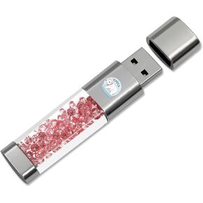 محرك فلاش USB سعة 64 جيجابايت، عصا تخزين لحفظ الصور للذاكرة الخارجية من Techkey للصور/الفيديو/موفر البيانات/النسخ الاحتياطي V1.78 عالي السرعة للإبهام/القفز/الأقراص الصلبة - الرمان in Kuwait