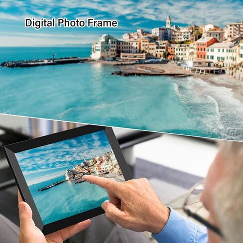 15 inch Digital Picture Frame, Desktop or Wall Mountable, Auto Rotate, Slideshow, 1024x768 Screen, Share Photos Videos via App (US Plug) in Saudi Arabia
