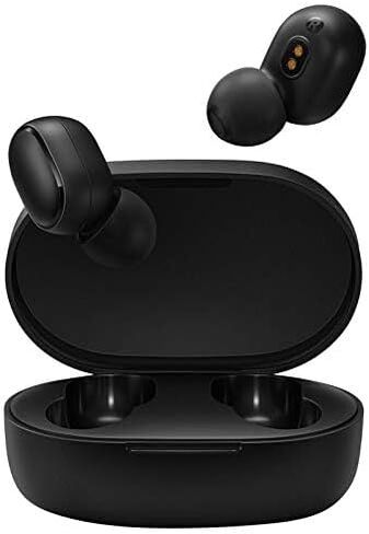 XIAOMI TWSEJ04LS Redmi Airdots سماعات أذن، بلوتوث، مقاومة للعرق، سماعات أذن لاسلكية حقيقية، الإصدار العالمي - أسود، صغير in Kuwait