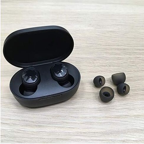 XIAOMI TWSEJ04LS Redmi Airdots سماعات أذن، بلوتوث، مقاومة للعرق، سماعات أذن لاسلكية حقيقية، الإصدار العالمي - أسود، صغير in Kuwait