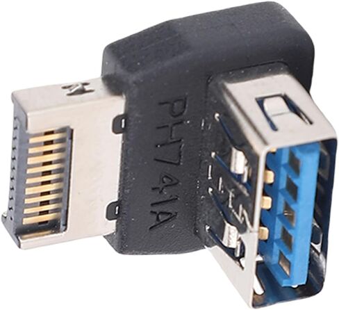 Yoidesu Type E. USB3.2 90 Degrees Adapter, USB3.2 Type E Przedsibiorstwo Panel Panel Plugin and Plain - Signal Transmission for Computer Motherboard (PH741A) in Saudi Arabia