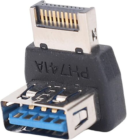 Yoidesu Type E. USB3.2 90 Degrees Adapter, USB3.2 Type E Przedsibiorstwo Panel Panel Plugin and Plain - Signal Transmission for Computer Motherboard (PH741A) in Saudi Arabia
