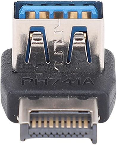 Yoidesu Type E. USB3.2 90 Degrees Adapter, USB3.2 Type E Przedsibiorstwo Panel Panel Plugin and Plain - Signal Transmission for Computer Motherboard (PH741A) in Saudi Arabia