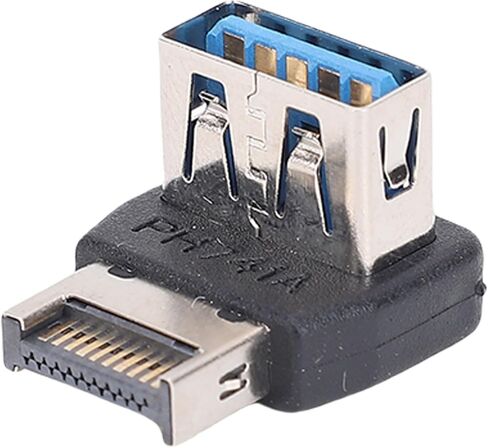 Yoidesu Type E. USB3.2 90 Degrees Adapter, USB3.2 Type E Przedsibiorstwo Panel Panel Plugin and Plain - Signal Transmission for Computer Motherboard (PH741A) in Saudi Arabia