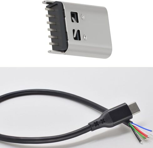 ECSiNG 20pcs USB Type-C 6Pin Vertical Female PCB Jack Connector 10.5mm Height for Electronic Device Connections in Saudi Arabia